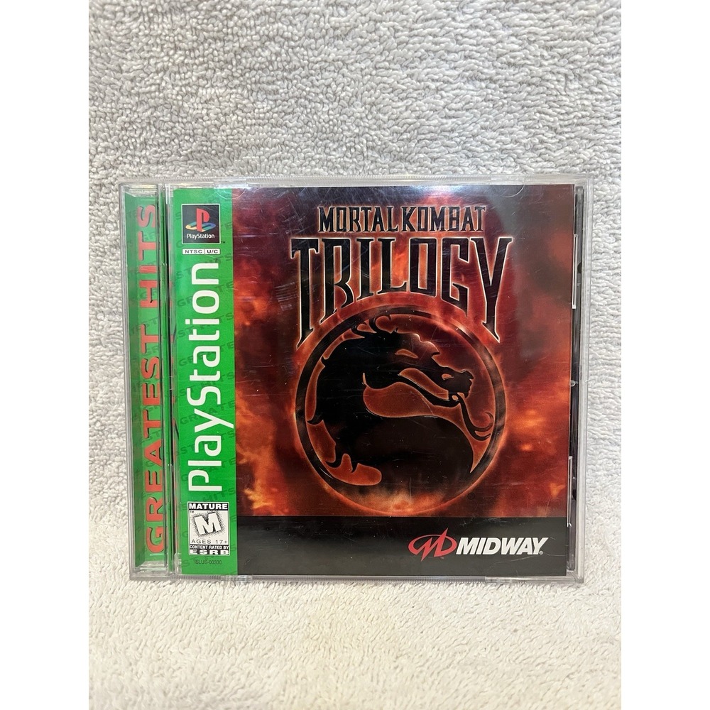Mortal Kombat Trilogy PS1 Greatest Hits Complete CIB Tested
